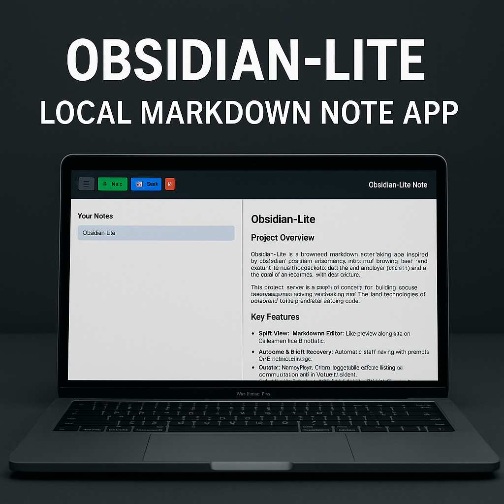 Obsidian-Lite — Local Markdown Note App